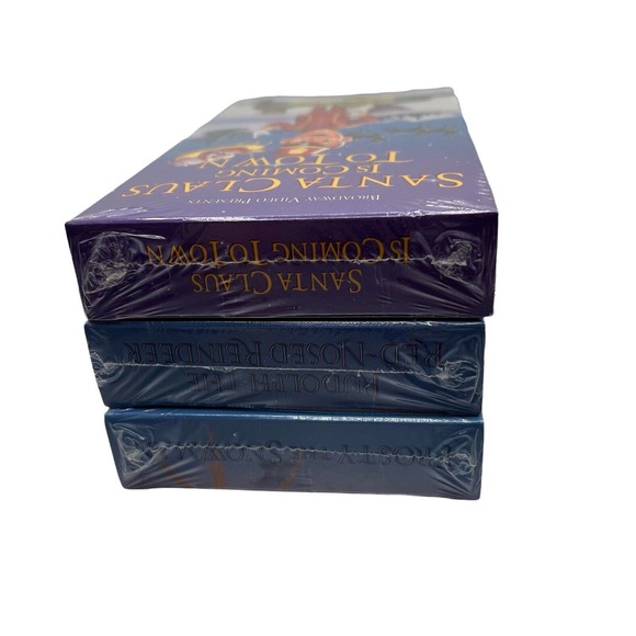 1993 Christmas Classics Lot Of 3 VHS Movies (Santa Clause ,Rudolph & Frosty) NEW - Picture 6 of 6